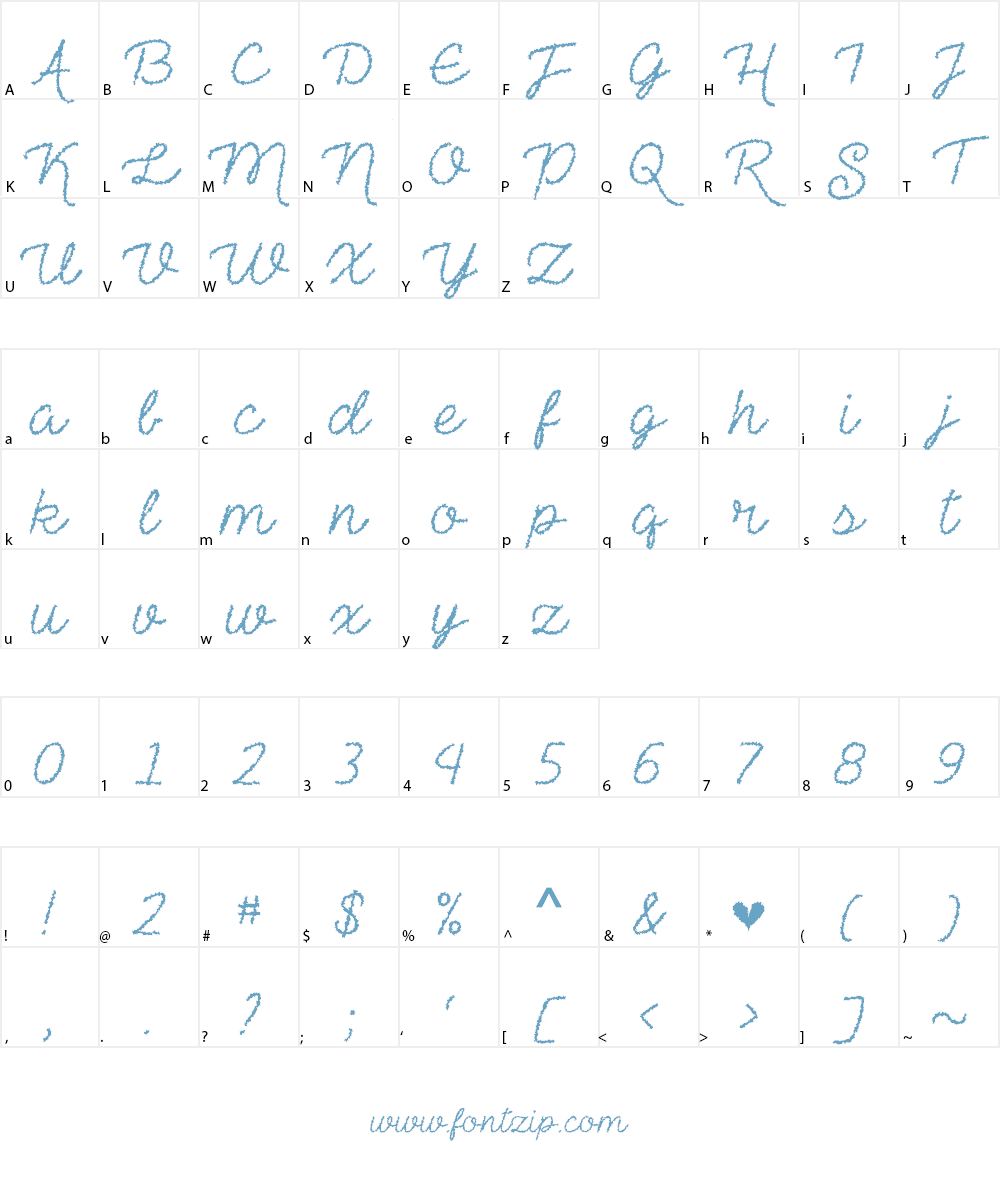 The Haunted Maze Font Character